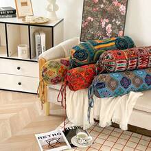 Oblong Sofa Lumbar Pillow, Bohemian Candy-Shaped Sleeping Hugging Pillow, Bed Pillow, Lumbar Pillow, Office Sofa Chair Lumbar Support Cushion, Nap Pillow, Waist Pillow, Pregnancy Bedside Back Cushion, Hot Selling - Multicolor - View 4