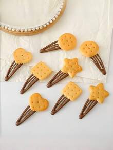 12pcs/Set Fresh Lemon Shaped Hair Clips, Inspired By Lemon, Realistic Design. Suitable For Girls And Women, Emitting A Sweet Fragrance. Lightweight Material, Comfortable To Wear. Whether Paired With Sweet Princess Or Casual Cute Styles, It Can Add Playful Charm And Make You The Focus Of Attention. ,Hair Accessory, Claw Clips, Hair Slide, Hair Claws - Multicolor - View 18