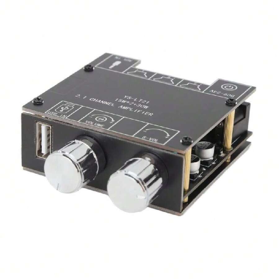 Placa Amplificadora de Potencia, YS LT21 Módulo de Placa de Amplificador Digital de Audio Bluetooth 2.1 Canales 15W 15W 30W con Canal de Graves,39836890 - Multicolor - Ver 1