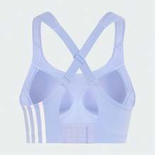 Adidas 女士运动文胸、瑜伽健身背心，舒适百搭休闲运动服，适合所有季节 IW2954 - 藍紫色 - 查看 2