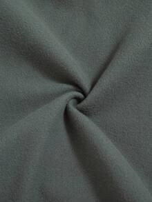 Bộ 2 món cho bé trai tuổi teen, gồm áo hoodie và quần dài in chữ, kiểu dáng thường ngày, có lớp lót giữ nhiệt, thích hợp cho mùa thu/đông. - Màu xám đen - Xem 10