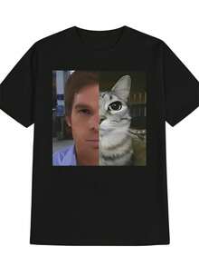 Mens Casual Round Neck T-Shirt,Printed Pattern Mens Top,Mens Gift - por defecto - Ver 1