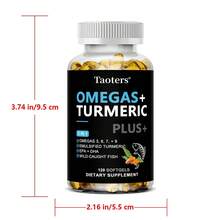 Cápsulas de Cúrcuma Omegas+, 5 en 1 con EPA y DHA, que favorecen la absorción, la movilidad articular y la salud, 120 cápsulas - 1 botella - Ver 2