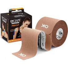 Kinesiology Tape 10 Inches Precut, 20 Strips, Cotton Elastic Athletic Tape Latex Free, 2in X 16ft, Beige,39960993 - 米色 - 查看 1