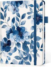 Blank Journal Notebook For Women &Amp; Men, Hardcover Leather Journal For Writing, Sketch Book, A5 Plain Paper Notebook For Drawing &Amp; Sketching, , Perfect For Office School Home Supplies, Patchwork Floral - ColorN - 查看 1