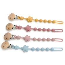 1pc Silicone Baby Pacifier Clip - Anti-Lost Pacifier Chain, Biteable Pacifier Holder For Infants Toddlers