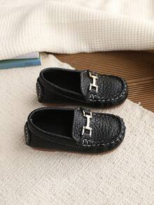 1双春季新款时尚百搭缝线儿童平底鞋 - 黑色 - 查看 5