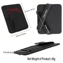 Small Leather Sun Visor Storage Bag For Cars And Trucks, Holds Sunglasses, Cards, Documents, Registration, Driver's License, Insurance Papers, Etc.