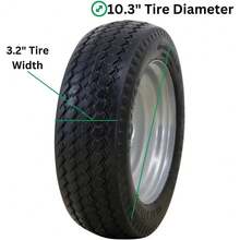 CYPNMarathon 4.10/3.5-4 Pulgadas sin Plano camión de Mano/neumático Multiusos sobre Rueda cubeta de compensación de 2.25 Pulgadas rodamientos de 3/4 PulgadasFashion - 213471723 - Ver 6