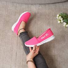 Tenis Fucsia Zapatillas Deportivas Para Dama - Rosa - Ver 2