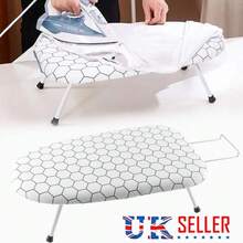 Tabletop Ironing Board 80 X 30cm Foldable Small Lightweight Compact Space Saving - White - View 4