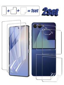 2套，超高清水凝胶膜，全屏贴合，还原裸机高清视觉效果，最大限度透明，不模糊不泛黄。兼容三星Galaxy FOLD 2/FOLD 3/FOLD 4/FOLD 5/FOLD 6/FOLD 7/Flip 3/Flip 4/Flip 5/Flip 6。 - 無色 - 查看 15