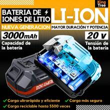 Llave De Impacto Inalámbrica Eléctrica Pistola Taladro Impacto Destornillador Con 2 Baterías Recargable - Naranja - Ver 6