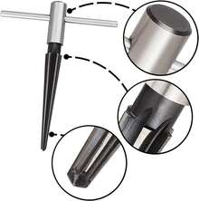 Tapered Reamer For Woodworking 3-13mm - Hexagonal Handle, For Chamfering, Deburring, And Drilling On Wood - Black - View 2