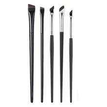 7pcs Eye Makeup Brush Set, Including Angled Eyeliner Brush, Pointed Eyeliner Brush And Eyebrow Brush, Ideal For Creating Captivating Eye Makeup, Suitable For Eyebrows, Eyeliner And Eyeshadow. - Black - View 11
