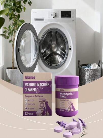  Jakehoe Washing Machine Cleaning Tablets, Cleans Drum, Removes Stains, Mold, Odors, Leaves Fragrance, Bathroom Cleaning Tools, Cleaning Agent, Stain Remover, Gift