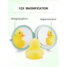 Compact Mirror For Purse, Double-Sided 1X/2X Magnifying Metal Pocket  Mirrors(Round, Cyan),39799269 - Màu tím - Xem 5