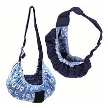 Mochila portabebés de algodón puro transpirable y multifuncional para viajes al aire libre, color azul. - Azul - Ver 10