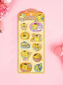 1片摇晃水贴纸 水晶贴纸 摇晃水贴纸 DIY创意装饰卡通图案立体水贴纸（部分款式可能存在色差，随机发货） - 彩色 - 查看 6