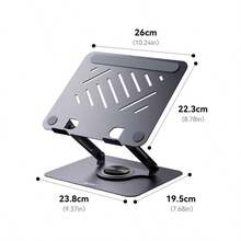 Acer 【宏碁官方正品】AMS021 笔记本/平板二合一桌面支架，符合人体工学设计，硅胶防滑可折叠便携，高度可调，碳钢结构高效散热底座，适用于最大 18 英寸的笔记本电脑和平板电脑 - 灰色 - 查看 12