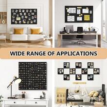 Black Felt Board 59" X 36", Large Cork Board For Wall, Felt Wall Tiles 15 Pack, Bulletin Boards For Office, Home, Wall Decor, Pin Boards For Walls - Default - View 8