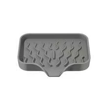 1pc Silicone Soap Dish, Wave Pattern Sloped Drainage Design For Easy Water Drainage, Suitable For Kitchen And Bathroom, Silicone Soap Dish Countertop Organizer, Sponge Holder, Cup Tray - Multicolor - View 13