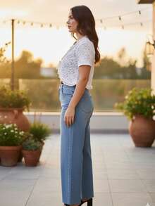 Summer Casual Lace Short Sleeve Bolero - trắng - Xem 2