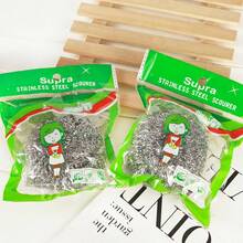 1pc/4pcs/6pcs Steel Wool Scouring Pads, Cleaning Ball, Pot Scrubber, Multi-Pack, Removes Grease - Multicolor - View 2