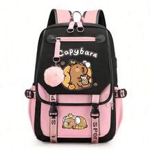 Cute Capybara Anime Backpack Suitable For Women & Men, Travel & Daily Use - Lightweight & Backpack With Adjustable Straps, Zipper Closure, Bookbag, (Comfortable Bag), Large-Capacity Multi-Layer Pencil Case, Back To School Supplies Essentials Office Supplies Valentine's Day Gifts - Multicolor - View 14