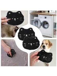 8/4/2/1pc Pet Hair Remover, Suitable For Clothes Drying, Reusable, Non-Electric Lint Remover, Reduces Wrinkles, Saves Drying Time, Cute Cat Shape, Easily Removes Washing Machine Lint, Pet Hair Remover, Clothing Cleaner, Cleaning Supplies, Easy To Remove Hair And Clean - Multicolor - View 8
