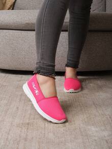 Tenis Fucsia Zapatillas Deportivas Para Dama - Rosa - Ver 5