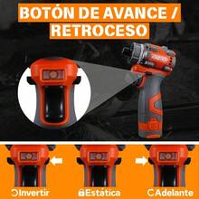 Atornillador inalámbrico dos posiciones color naranja de 1/4' 16V - Naranja - Ver 8