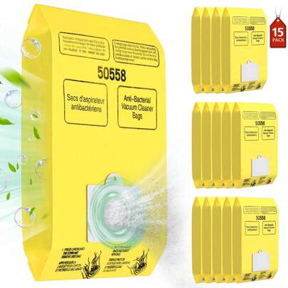 Canister Vacuum Cleaner Bags Compatible With Ken More C/Q Models 5055, 50555, 50557, 50558 And C-5, C-18, 53292, 200 Series, 400 Series, 600 Series, 700 Series, 800 Series Vacuum Cleaners