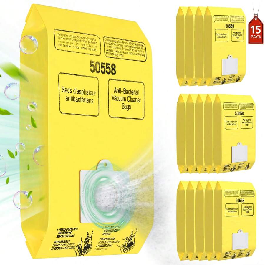 Canister Vacuum Cleaner Bags Compatible With Ken More C/Q Models 5055, 50555, 50557, 50558 And C-5, C-18, 53292, 200 Series, 400 Series, 600 Series, 700 Series, 800 Series Vacuum Cleaners - Multicolor - View 1