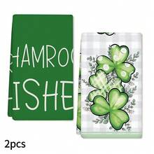 Bộ 2/4 khăn lau bát đĩa họa tiết cỏ ba lá, hoàn hảo làm quà tặng Ngày Thánh Patrick, trang trí, khăn lau siêu thấm hút bằng sợi microfiber hiện đại dùng để nấu ăn, nướng bánh, rửa bát, lau dọn, khăn lau tay, khăn lau chén, mềm mại và thấm hút cao, trang trí nhà bếp, quà tặng cho hàng xóm, mẹ, sinh nhật, tân gia cho bạn bè, đồ dùng nhà bếp thiết yếu, nhu yếu phẩm hàng ngày. - Nhiều màu - Xem 13