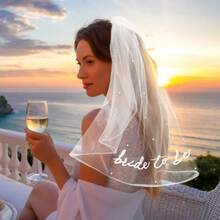 准新娘绶带头纱单身派对配饰、新娘送礼会装饰、新娘订婚礼物