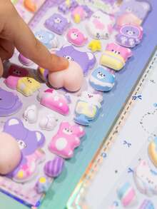 1 pieza Pegatina de estilo aleatorio, adecuada para decoración de teléfonos, scrapbook y diario de niños. Se pueden usar para decorar teléfonos, portátiles, equipaje, tazas, patinetas, cuadernos y guitarras. Excelente para uso diario, regalos de cumpleaños para niños, útiles escolares, accesorios de viaje y decoración de habitaciones de adolescentes. - Multicolor - Ver 10