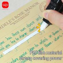 WUQIANNIAN WQN 12支装绿色商务中性笔，0.5毫米绿色墨水笔芯；1套6卷迷你黑白修正带；开学季书写修正套装 - 彩色 - 查看 5