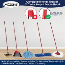 Spin Mop Handle Replacement Compatible With O Cedar Spin Mop And Bucket, 4-Section 29" To 56" Rotatable Mop Replace Handle, Mop Stick For Floor Cleaning (Mop Head &Amp; Base Not Include) - ColorB - 查看 3