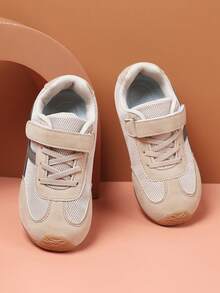 儿童运动鞋，轻便透气男女童宽头休闲运动鞋 - 卡其色 - 查看 4