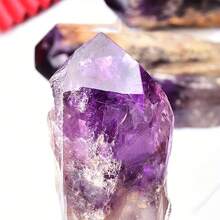 1.97-3.15 Inch Natural Uruguayan Amethyst Quartz Scepter Single Point Wand, Handmade Amethyst Mineral Crystal Home Decor - Purple - View 3