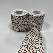 豹纹客用厕纸 动物图案一次性客用手巾 浴室鸡尾酒晚宴装饰纸巾 适用于圣诞派对 新娘送礼会 婴儿派对 婚礼 餐厅（深棕色） - 棕色 - 查看 3