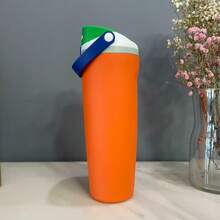 30 Oz  Outdoor Sports Water Cup Water Bottle Stainless Steel Vacuumowala Insulated Cup With Lid And Straw Suitable For Water, Iced Tea Or Coffee. - 彩色 - 查看 13