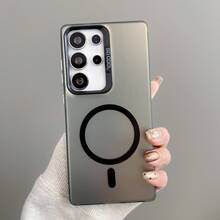 IMD 彩色银色磁吸磨砂手机壳，兼容 17 Pro Max/16/15 和 S24、S24+、S24 FE、S24 Ultra、S23、S23+、S23 FE、S23 Ultra、S22、S22+、S22 Ultra、A35、A55、A05、A15、A06、A16、16、15、14、13、12、11 Pro Max Plus、7、8、SE、7P、8P、X、16 等机型。 - 黑色 - 查看 4