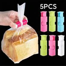 10pcs Food Bag Clips, Bread Bag Sealing Clips, Moisture-Proof Clips, Spring Seal Clips, Suitable For Powder Milk Bags, Plastic Bags And Snack Bags, Kitchen Organization, Kitchen Supplies