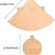 POPETPOP 4 Piezas Trampoln De Hmster Percha De Jaula De Pjaros Puesto De Pjaros Plataforma De Percha Saltando Accesorios para Jaulas De Chinchillas Junta Familiar - como se muestra en la figura - Ver 3