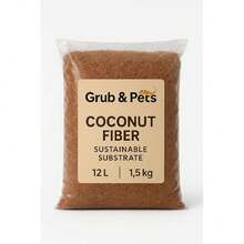 Grub & Pets Fibra de Coco para Reptiles y terrarios (12 litros 1.5 kg),39838749 - Color caoba - Ver 1