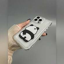 Adorable Angry Panda Transparent Anti-drop Case Suitable For Apple 14 Pro Max Phone - Multicolor - Ver 2
