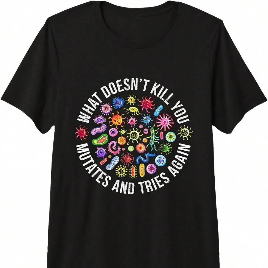 Lab Week 2025 What Doesn't Kill You Mutates And Tries Again Pm Tri-Blend T-Shirt - Yellow - View 1