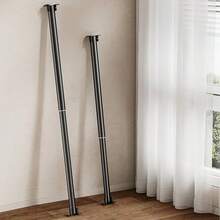 Stainless Steel Closet Clothes Rod, Bathroom Curtain Rod, Garment Hanging Device, Balcony Drying Rack, Curtain Hanging Device, Available In Gold, Black, White, Silver, With Screws